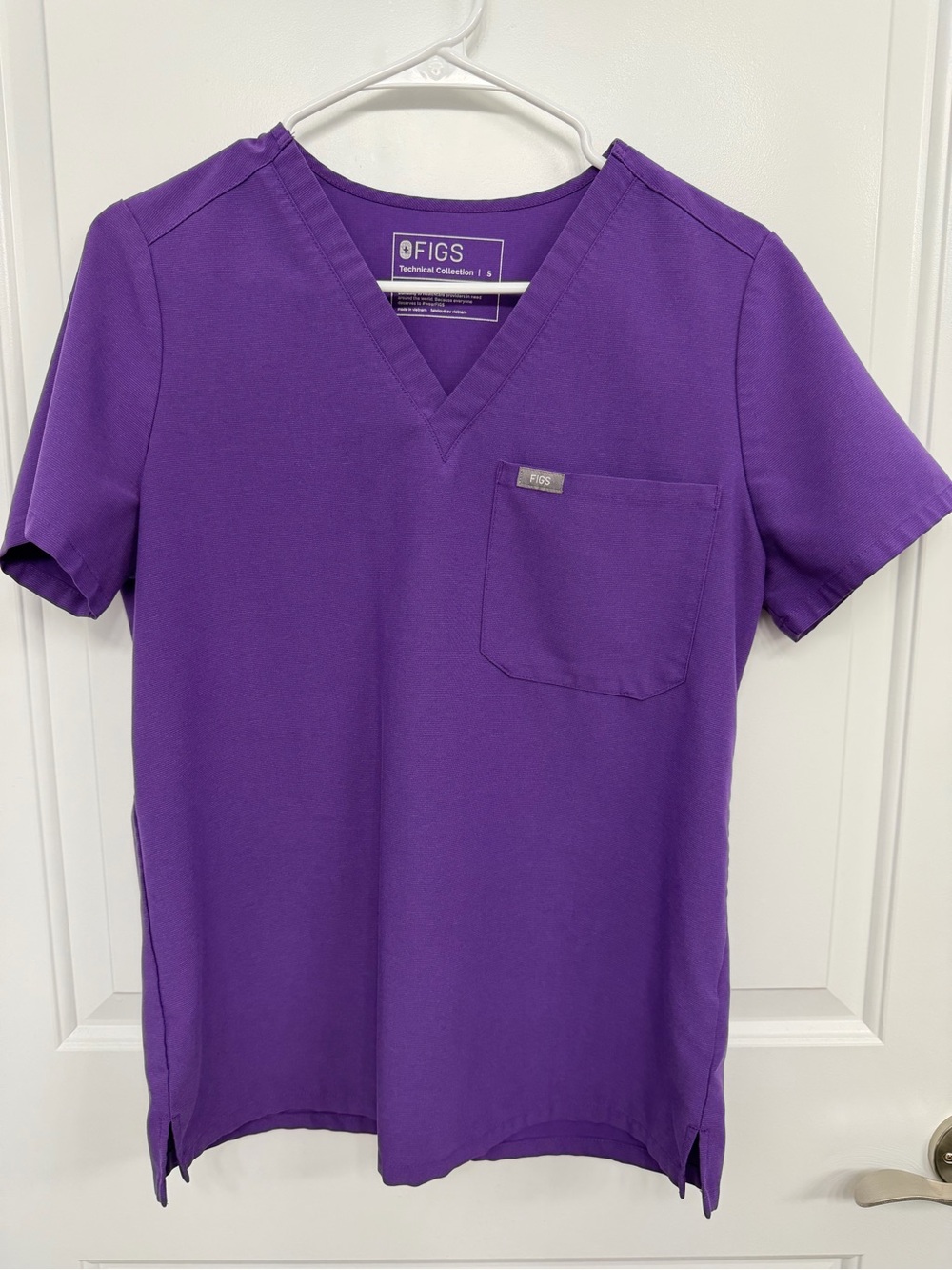 Figs Purple Catrina top S